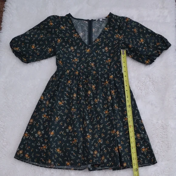 MADEWELL Floral Green Dress - Picture 13 of 16